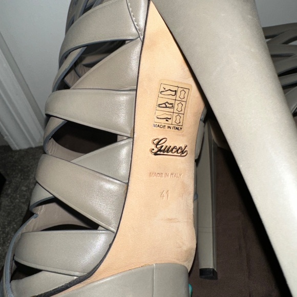 Gucci Lifford Leather Platform Heels - Picture 3 of 6